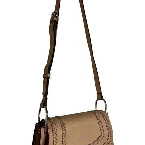 Franco Sarto Women's Pink Boho Crossbody Handbag with Tassel - Picture 5 of 8